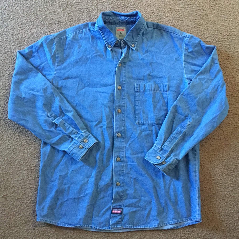 Dickies blue jean welding shirt
